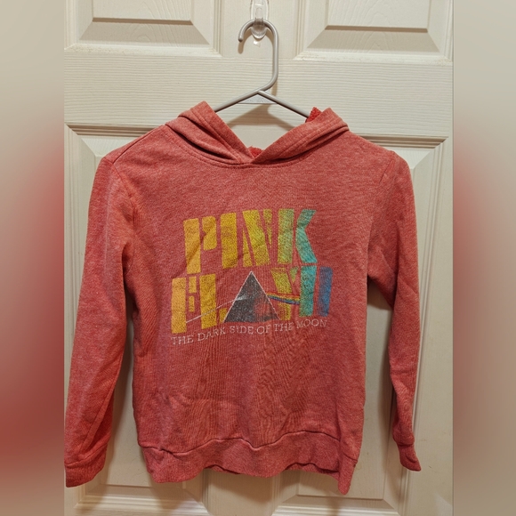 Pink Floyd Kids Hoodie - Red with Multicolor Print - Picture 1 of 4